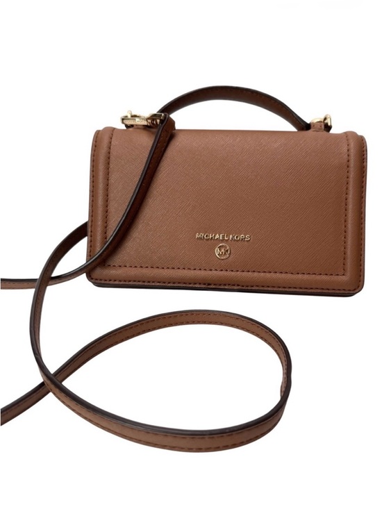 Michael Kors Handbags - Michael Kors Jet Set Small Crossgrain Leather Smartphone Crossbody